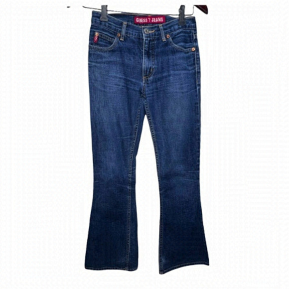 Vintage Y2K Guess Flare Jeans  Size 24 - Picture 1 of 10